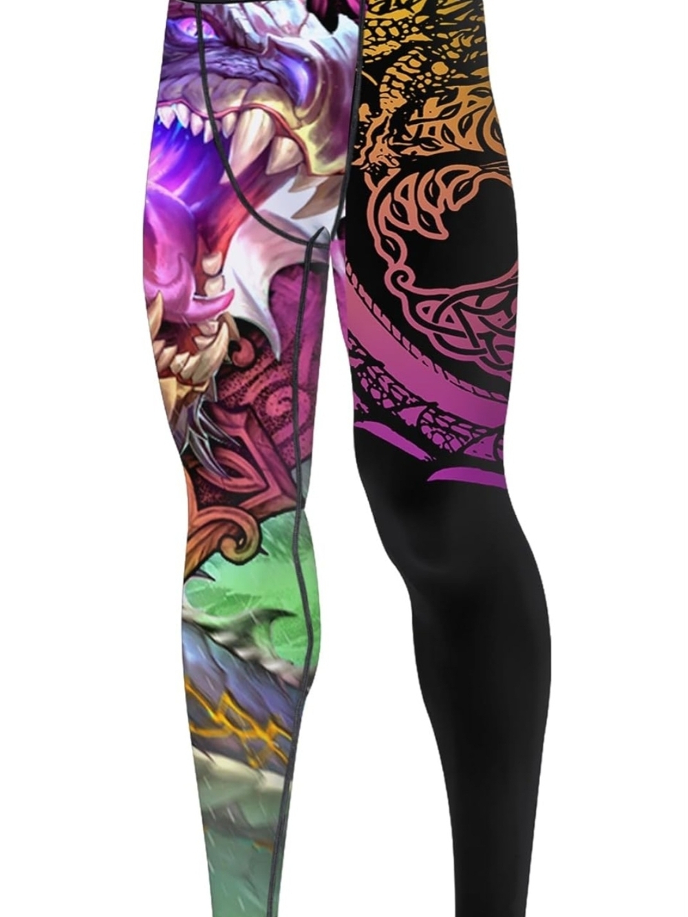 Men's Multicolor Graphic Swim Leggings